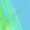 Flagler Beach topographic map, elevation, terrain