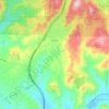 Rainbow topographic map, elevation, terrain