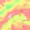 Bayannur City topographic map, elevation, terrain