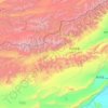 Akqi County topographic map, elevation, terrain