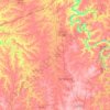 Mercer County topographic map, elevation, terrain