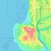 La Jolla topographic map, elevation, terrain