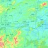 Fenyi County topographic map, elevation, terrain