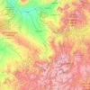 Uncompahgre National Forest topographic map, elevation, terrain