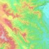 Batang Gumanti topographic map, elevation, terrain