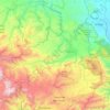 Jarabacoa topographic map, elevation, terrain