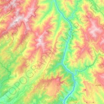 Kotli Sattian Tehsil topographic map, elevation, terrain