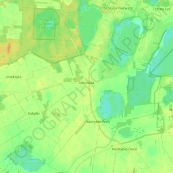 Kaniwola topographic map, elevation, terrain