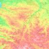 powiat lubelski topographic map, elevation, terrain