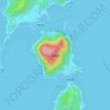 Geruma Island topographic map, elevation, terrain