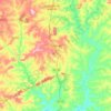 Hidrolândia topographic map, elevation, terrain