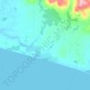Nome topographic map, elevation, terrain