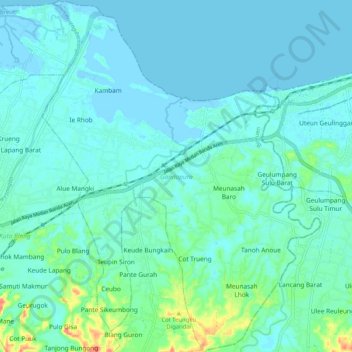 Gandapura topographic map, elevation, terrain