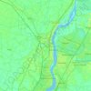 Chinsurah - Magra topographic map, elevation, terrain
