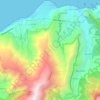 Ponta Delgada topographic map, elevation, terrain