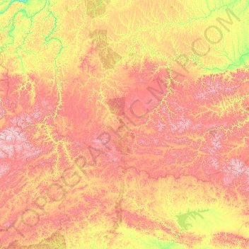 Нерюнгринский улус topographic map, elevation, terrain