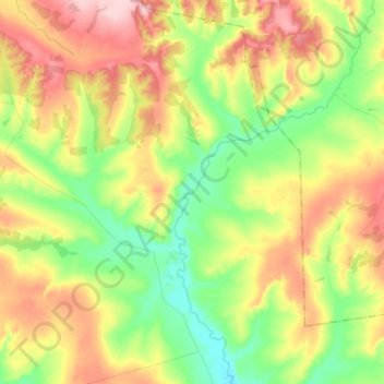 Заречный сельсовет topographic map, elevation, terrain