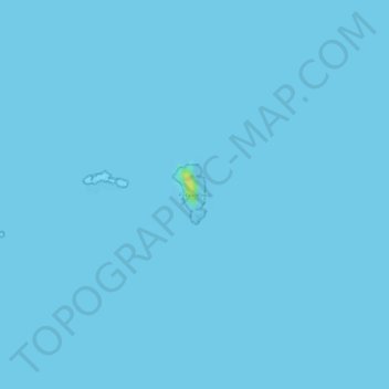 Rawa Island topographic map, elevation, terrain