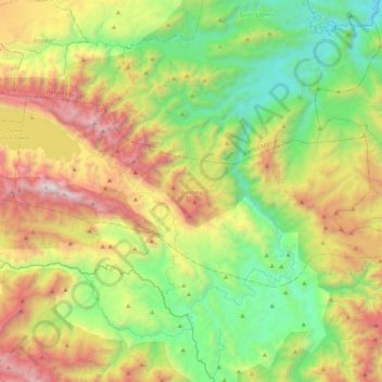 Bintang topographic map, elevation, terrain