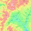Lan County topographic map, elevation, terrain