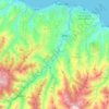 Ortahisar topographic map, elevation, terrain