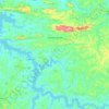 Campos Gerais topographic map, elevation, terrain