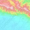 Baliem River topographic map, elevation, terrain