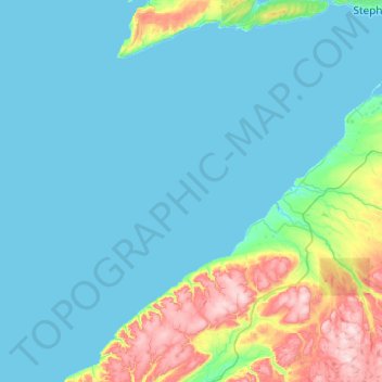 St. George's Bay topographic map, elevation, terrain