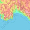 Antalya topographic map, elevation, terrain