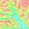 Telenești District topographic map, elevation, terrain