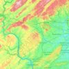 Hunterdon County topographic map, elevation, terrain