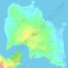 Santiago Island topographic map, elevation, terrain