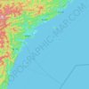 Mugi topographic map, elevation, terrain