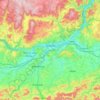 Bezirk Melk topographic map, elevation, terrain