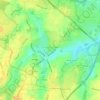 Cheswick Green topographic map, elevation, terrain