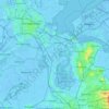 Waterschap Amstel, Gooi en Vecht topographic map, elevation, terrain