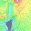 Golan Regional Council topographic map, elevation, terrain