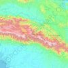 Highland Papua topographic map, elevation, terrain