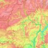 Luxembourg topographic map, elevation, terrain