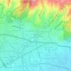 Cibeunying Kidul topographic map, elevation, terrain