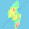 Tinian Island topographic map, elevation, terrain