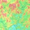 Qingyuan City topographic map, elevation, terrain