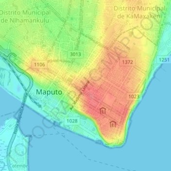 Distrito Municipal de KaMpfumu topographic map, elevation, terrain