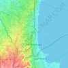 Muntinlupa topographic map, elevation, terrain