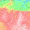 Manyame topographic map, elevation, terrain