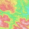 Mojkovac Municipality topographic map, elevation, terrain