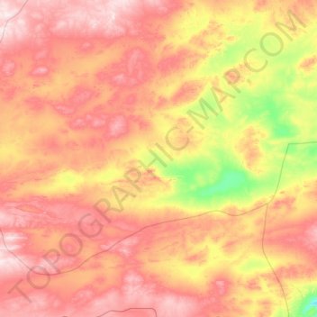 Ölziit topographic map, elevation, terrain