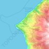 Ponta do Pargo topographic map, elevation, terrain