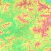 Boca de Huérgano topographic map, elevation, terrain