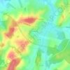 Audeux topographic map, elevation, terrain